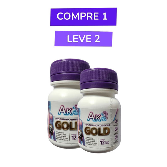 Gold AK3 – Suporte Completo para Energia, Vitalidade e Bem-Estar Diário